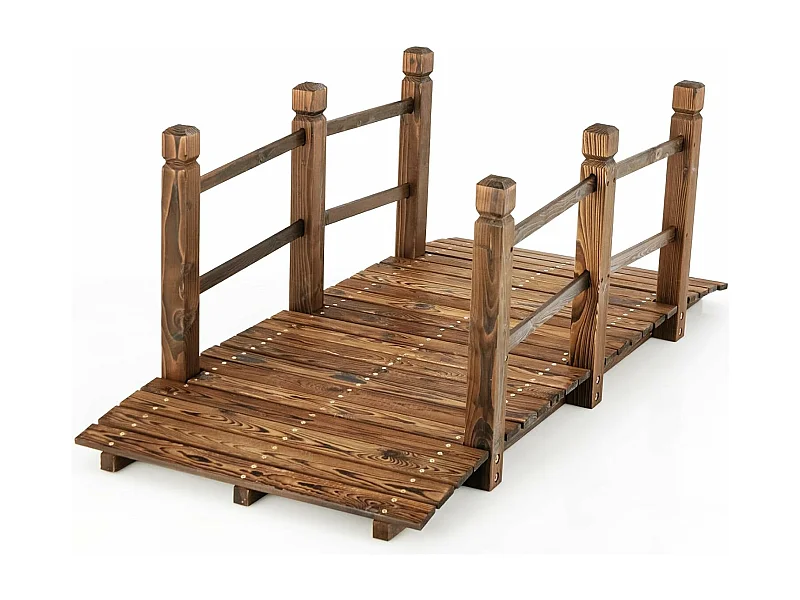 2-delige set, bruin, houten wiel met plaatstaal, houten wagen, decoratief Wagon wiel, 76x76x3,5 cm  SF6289
