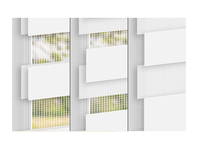 Tenda a rullo doppia 45 x 150 cm - Bianco - Klemmfix - ECD Germany