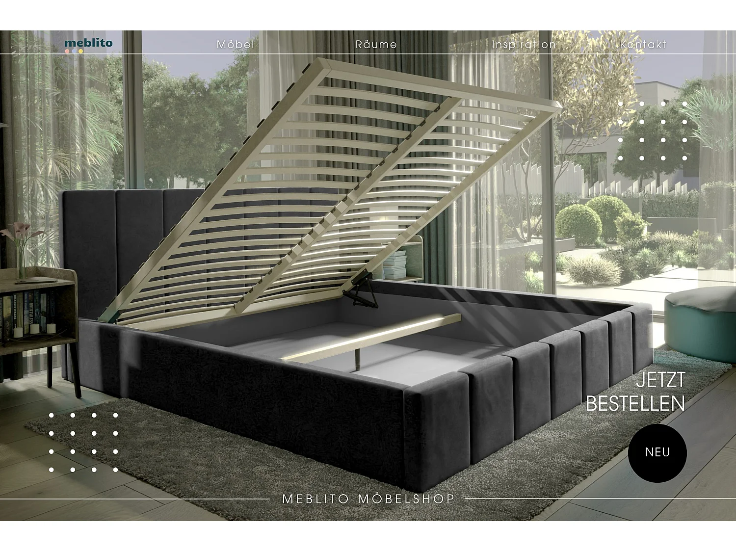 LIT CAPITONNÉ en velours Sandvika avec matelas Noir 140x200 cm