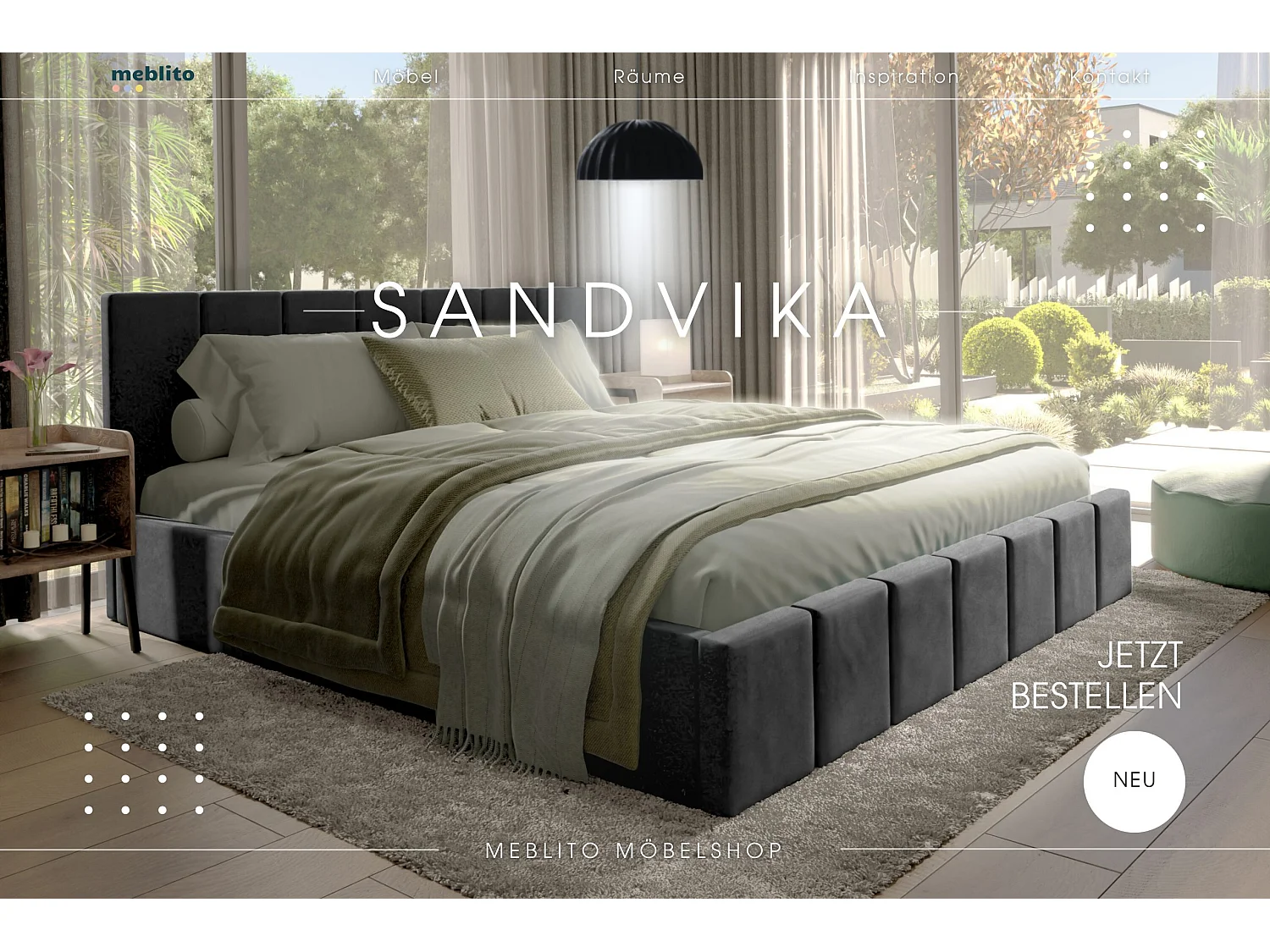 LIT CAPITONNÉ en velours Sandvika avec matelas Noir 140x200 cm