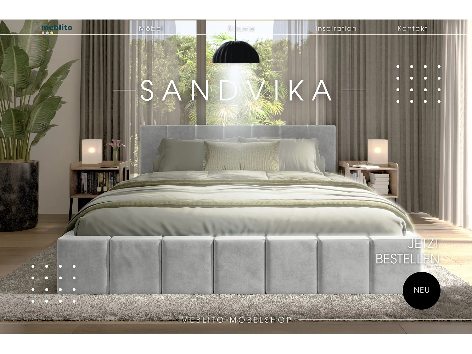 LIT CAPITONNÉ en velours Sandvika avec matelas Gris clair 160x200 cm