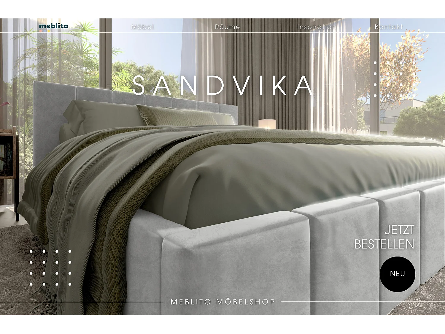 LIT CAPITONNÉ en velours Sandvika avec matelas Gris clair 160x200 cm