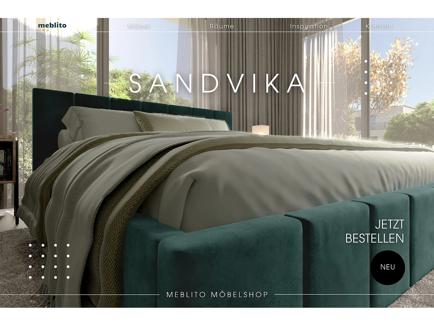 LIT CAPITONNÉ en velours Sandvika avec matelas Vert foncé 160x200 cm