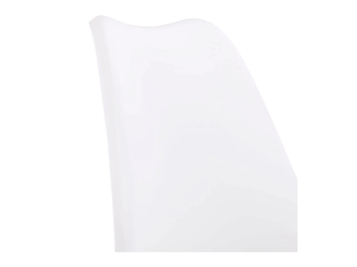 Pack de 4 sillas de comedor Bistro estilo nórdico blanco Adec