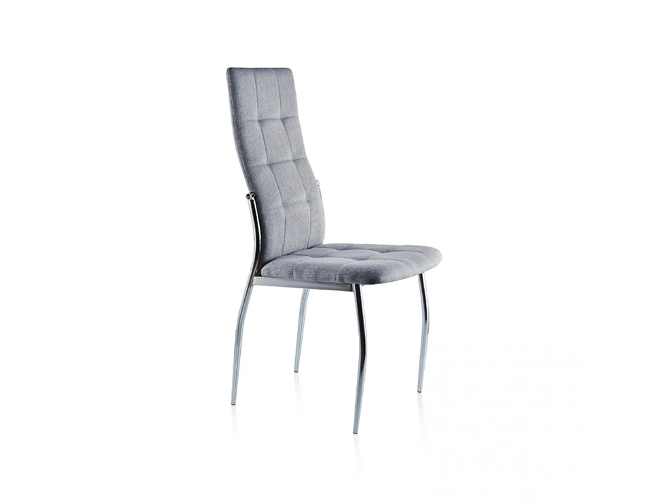 Pack 4 sillas de comedor en tejido gris 57x44 cm Diana Tejido - Gris