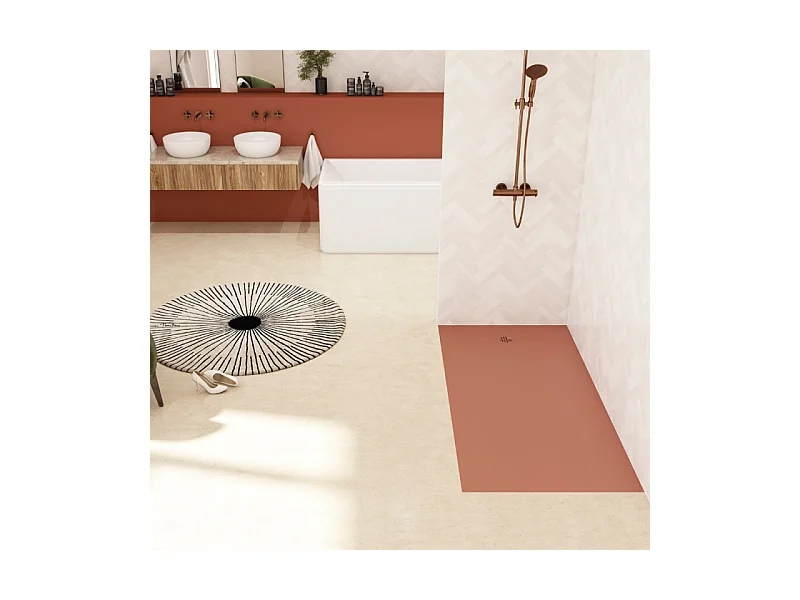 Receveur KINEDO Kinesurf Nova 170X70 Terracotta mat