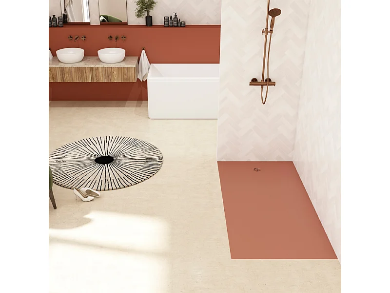 Receveur KINEDO Kinesurf Nova 160X70 Terracotta mat