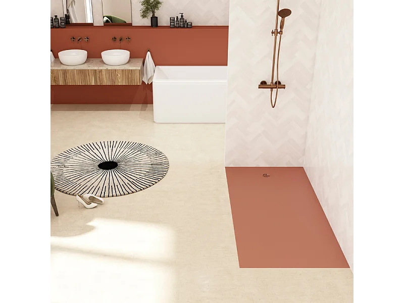 Receveur KINEDO Kinesurf Nova 180X100 Terracotta mat