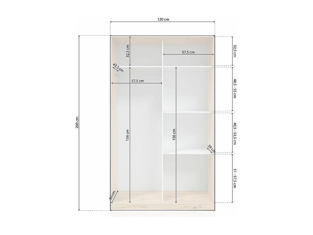 Armario Show 120 Roble Nodi
