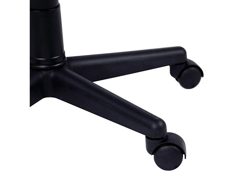 Chaise de bureau gris anthracite avec roulettes, accoudoirs et dossier réglable 57 x 103 x 46 cm