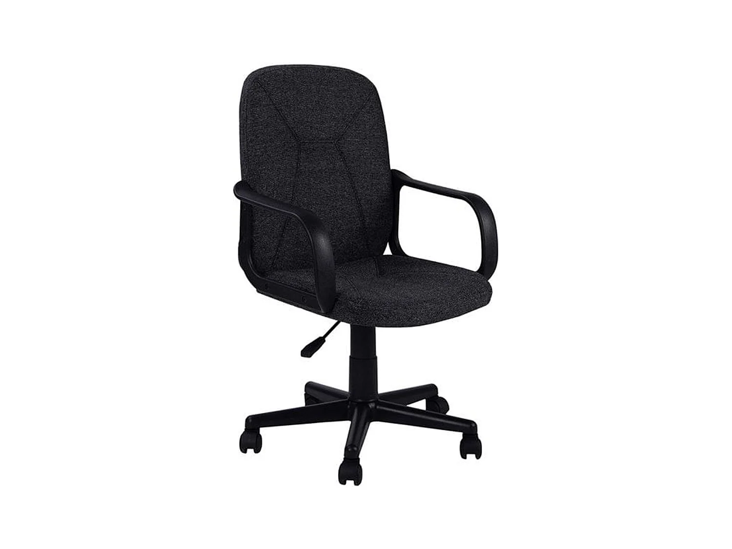 Cadeira de escritório cinza antracite com rodas, braços e ajustável 57x103x46 cm