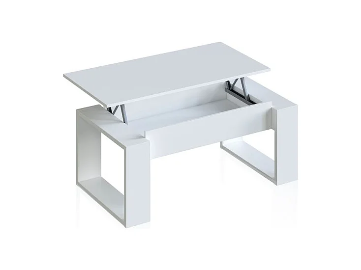 Mesa de centro elevable Neo Blanco Artik (Blanco Mate)