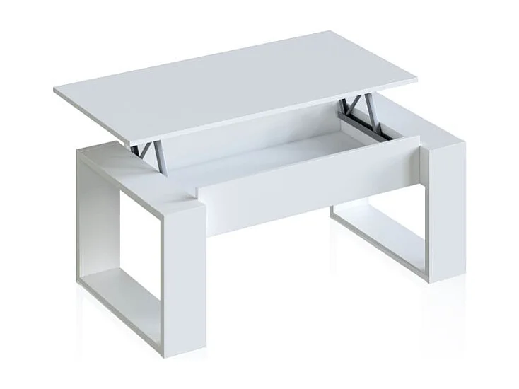Mesa de centro elevable Neo Blanco Artik (Blanco Mate)
