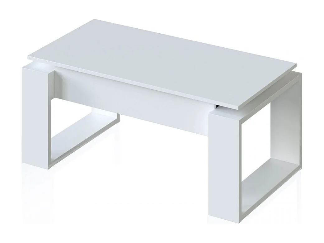 Mesa de centro elevable Neo Blanco Artik (Blanco Mate)