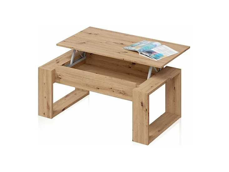 Mesa de centro elevable Neo Roble Nodi