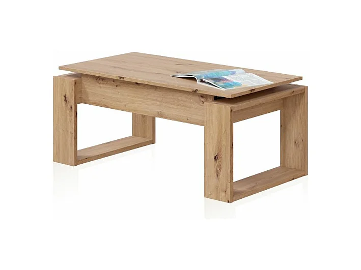 Mesa de centro elevable Neo Roble Nodi