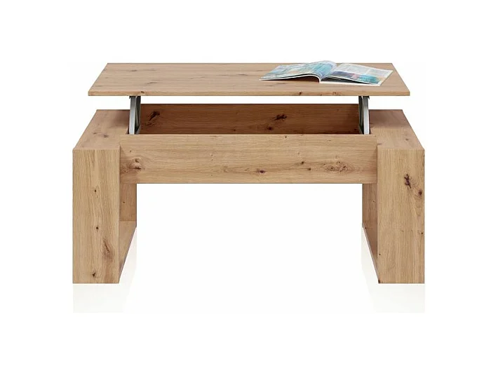 Mesa de centro elevable Neo Roble Nodi