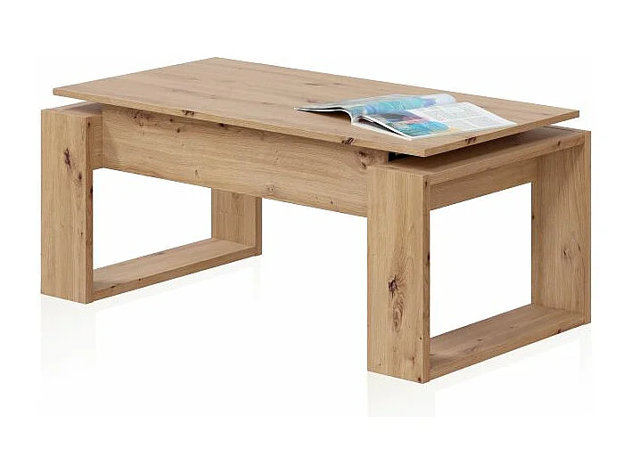 Mesa de centro elevable Neo Roble Nodi