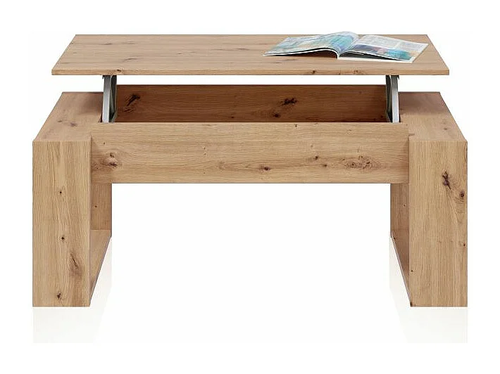 Mesa de centro elevable Neo Roble Nodi