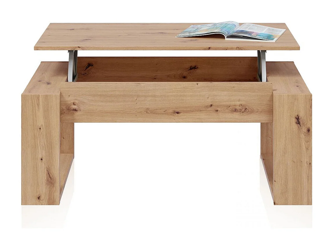 Mesa de centro elevable Neo Roble Nodi