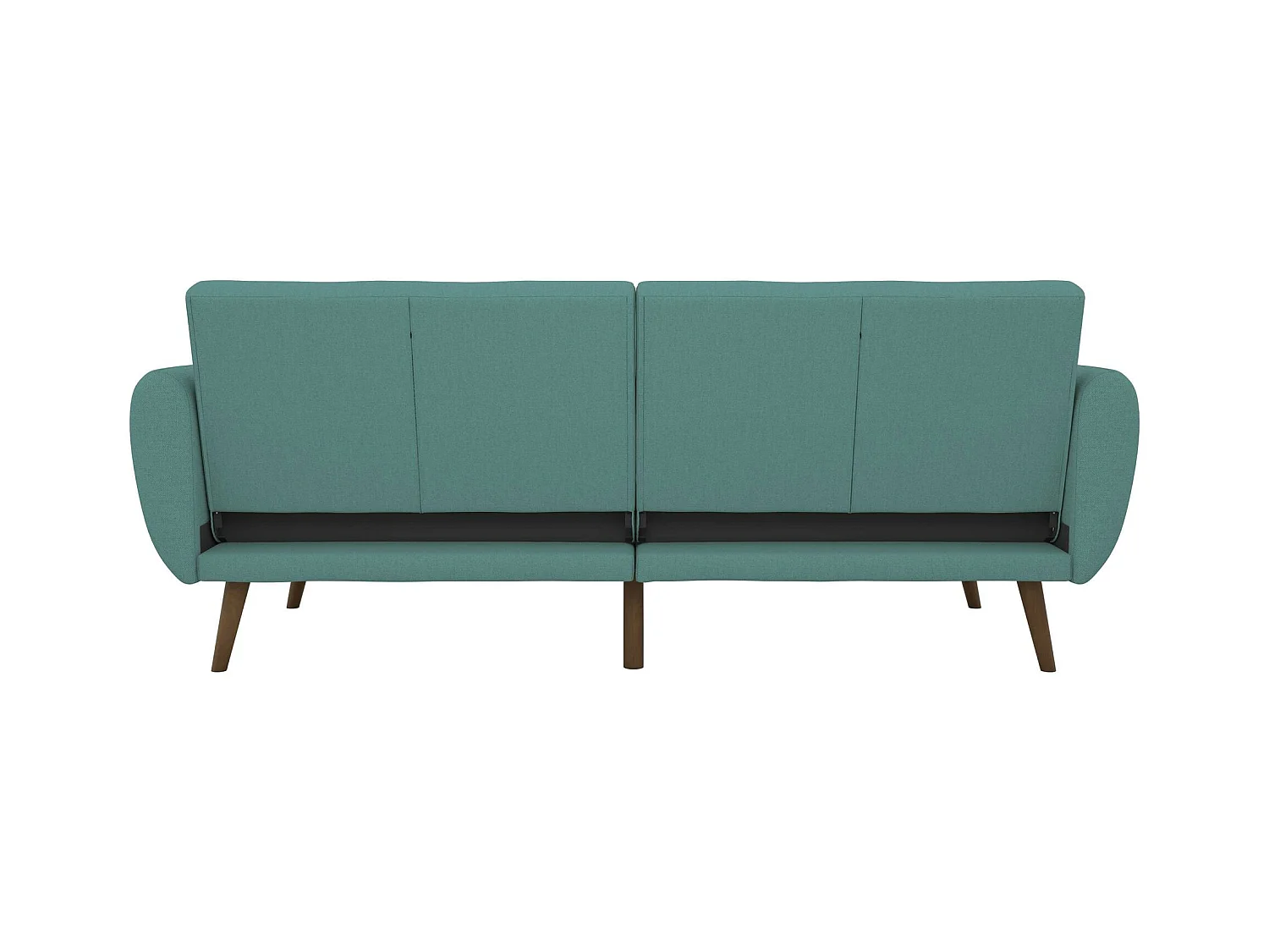 Brittany | Canapé 3 places convertible clic-clac en tissu bleu clair