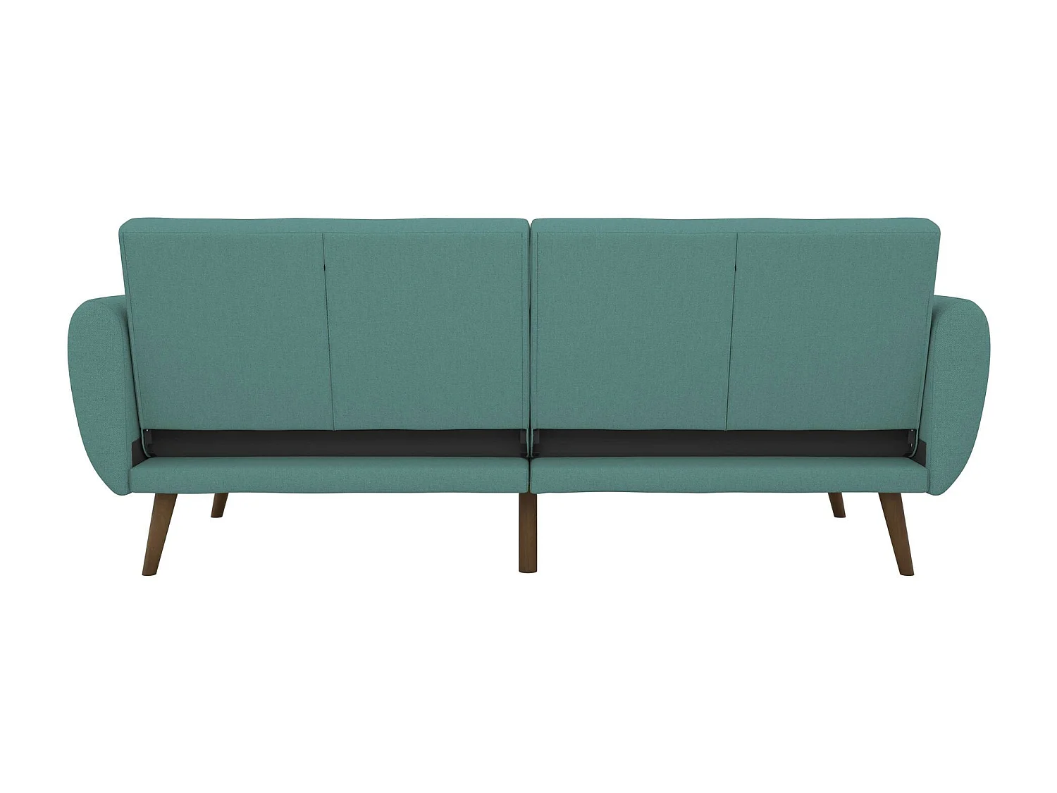 Brittany | Canapé 3 places convertible clic-clac en tissu bleu clair