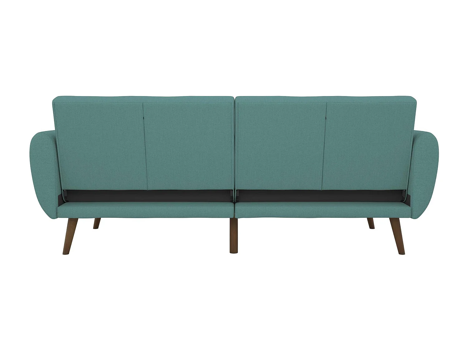 Brittany | Canapé 3 places convertible clic-clac en tissu bleu clair