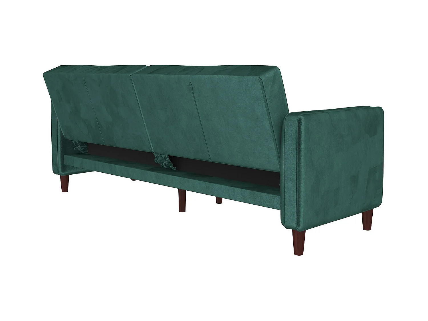 Pin Tufted | Divano letto 3 posti in velluto verde