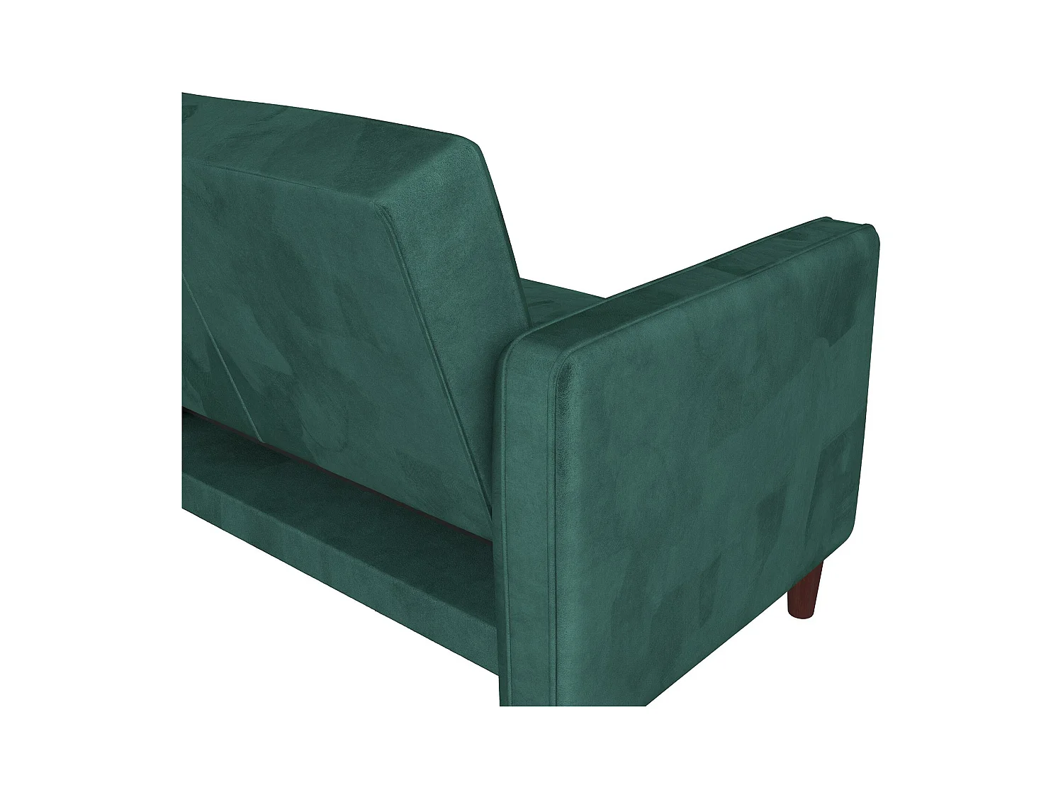 Pin Tufted | Divano letto 3 posti in velluto verde