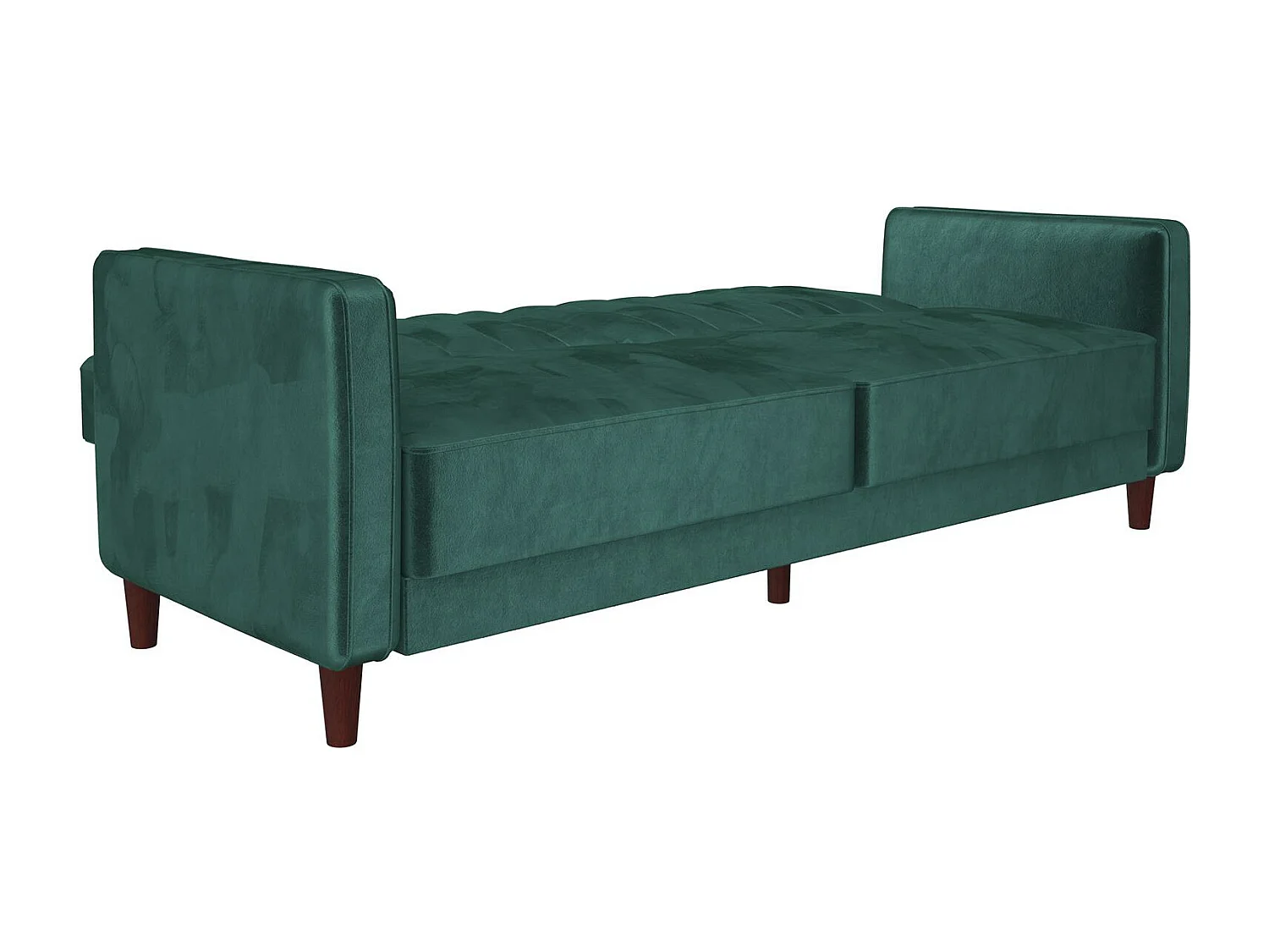 Pin Tufted | Schlafsofa 3-Sitzer aus Samt Grün