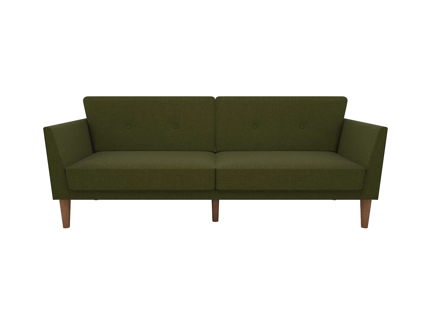 Regal | 3-zits slaapbank in groene stof
