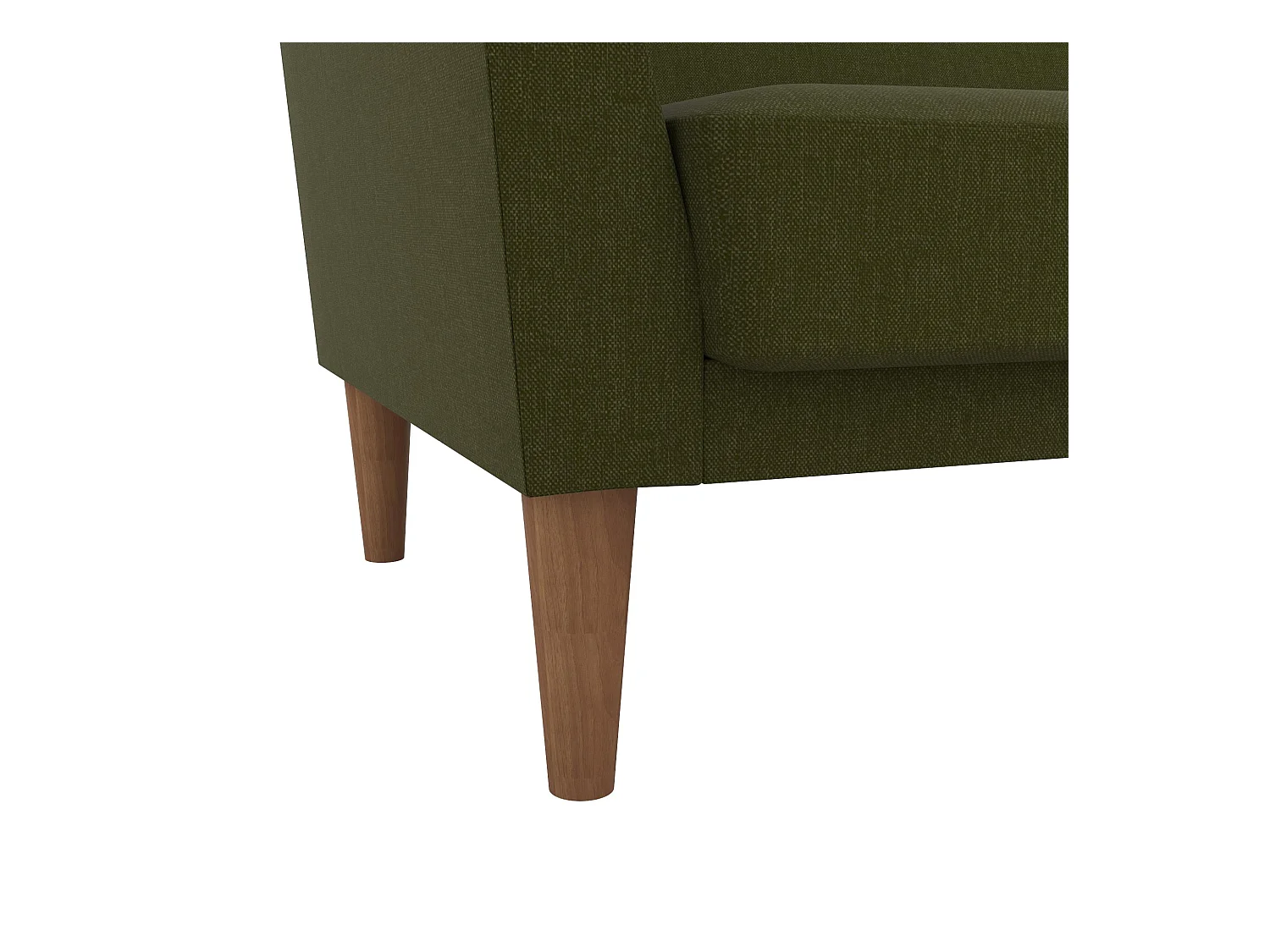 Regal | 3-zits slaapbank in groene stof