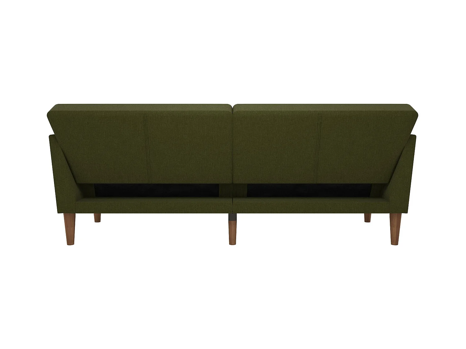 Regal | 3-zits slaapbank in groene stof