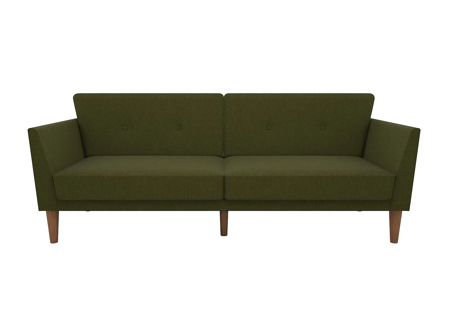 Regal | 3-zits slaapbank in groene stof