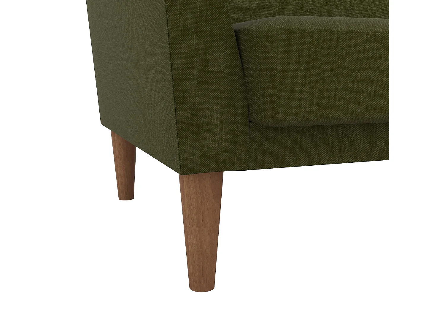 Regal | 3-zits slaapbank in groene stof