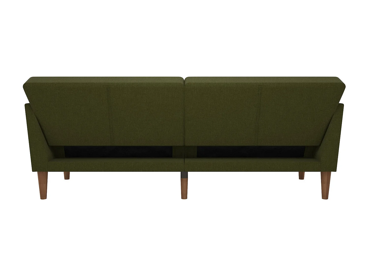 Regal | 3-zits slaapbank in groene stof