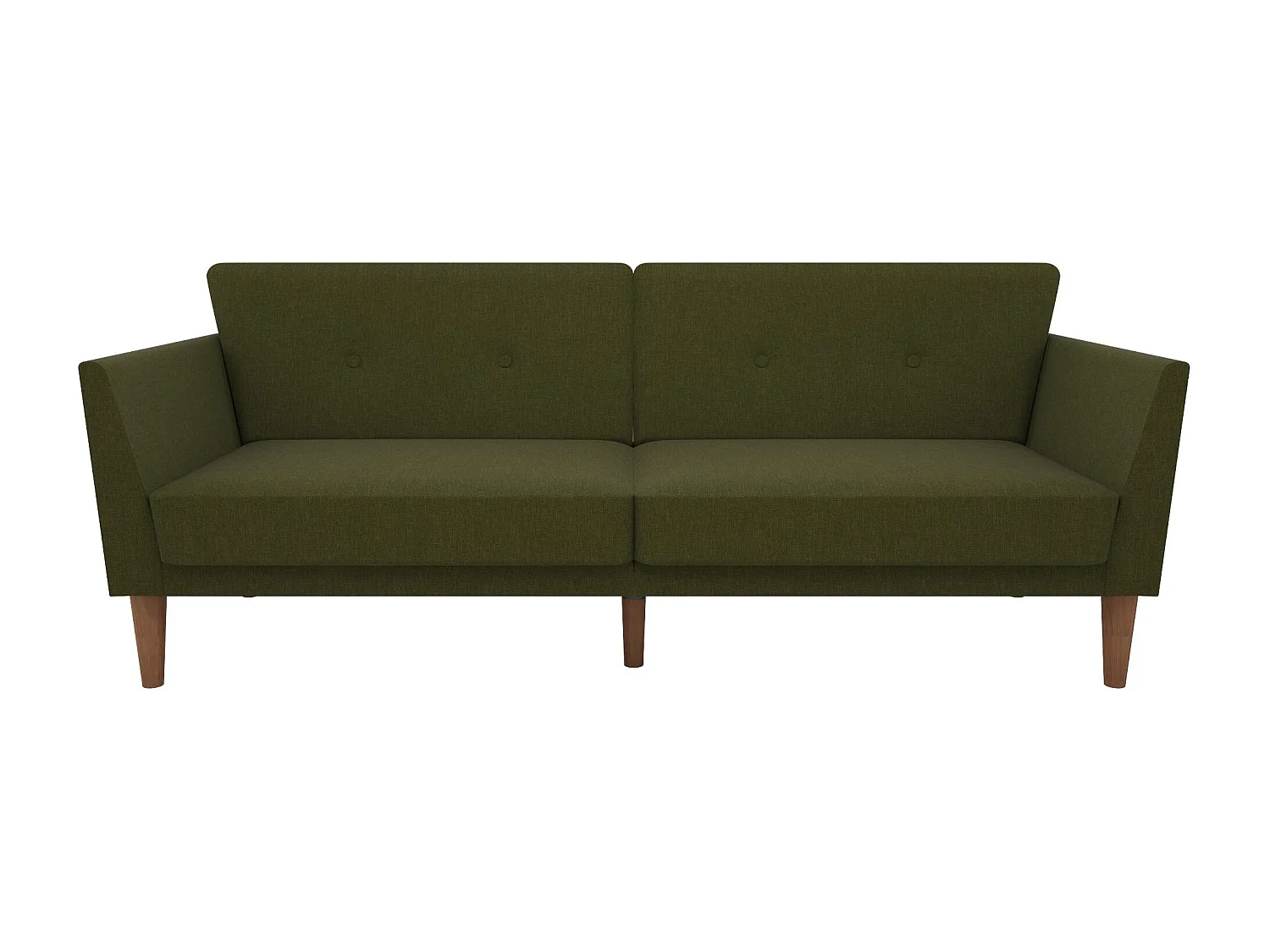 Regal | Canapé 3 places convertible clic-clac en tissu vert