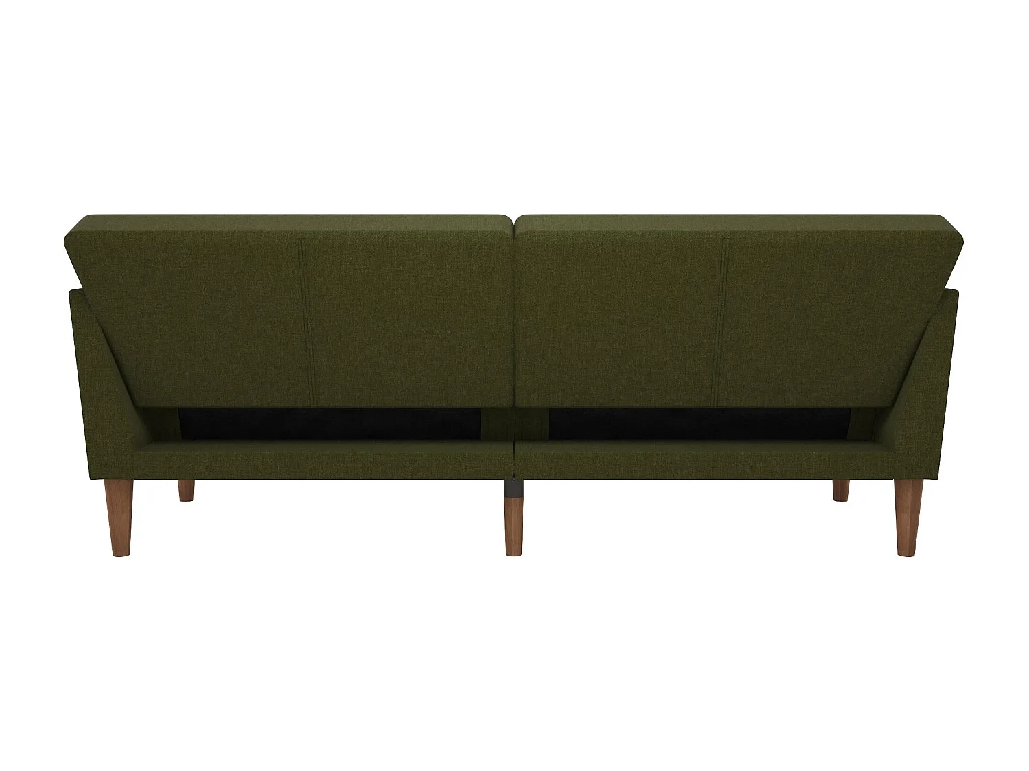 Regal | Canapé 3 places convertible clic-clac en tissu vert