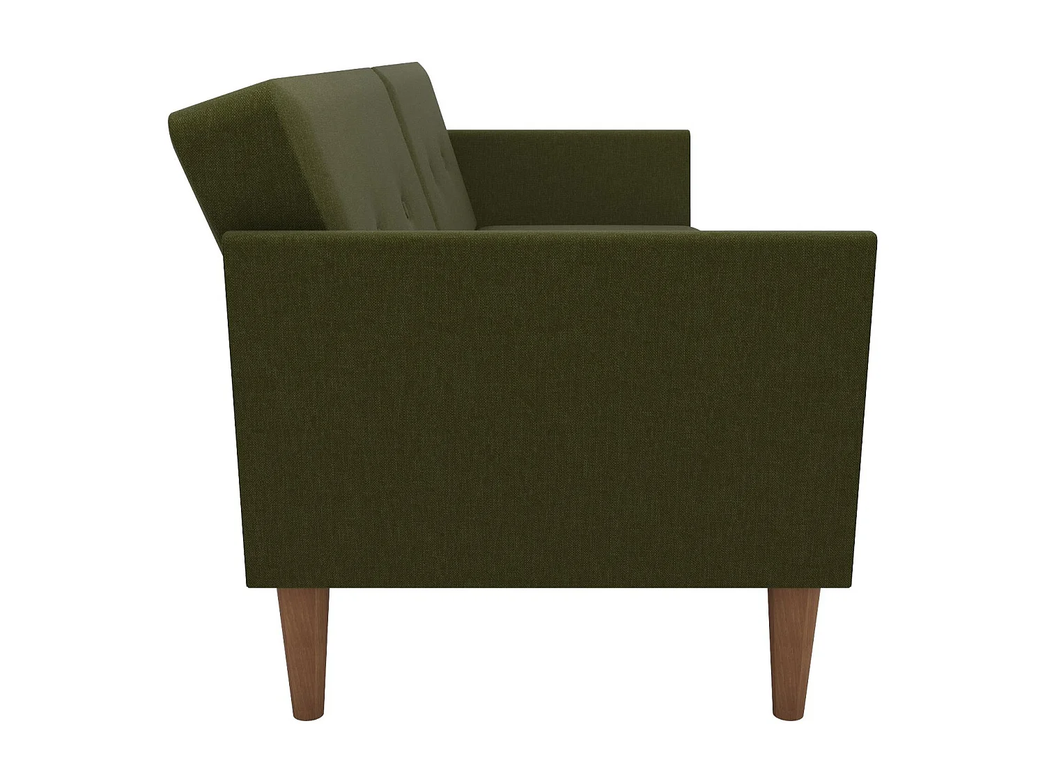 Regal | Canapé 3 places convertible clic-clac en tissu vert