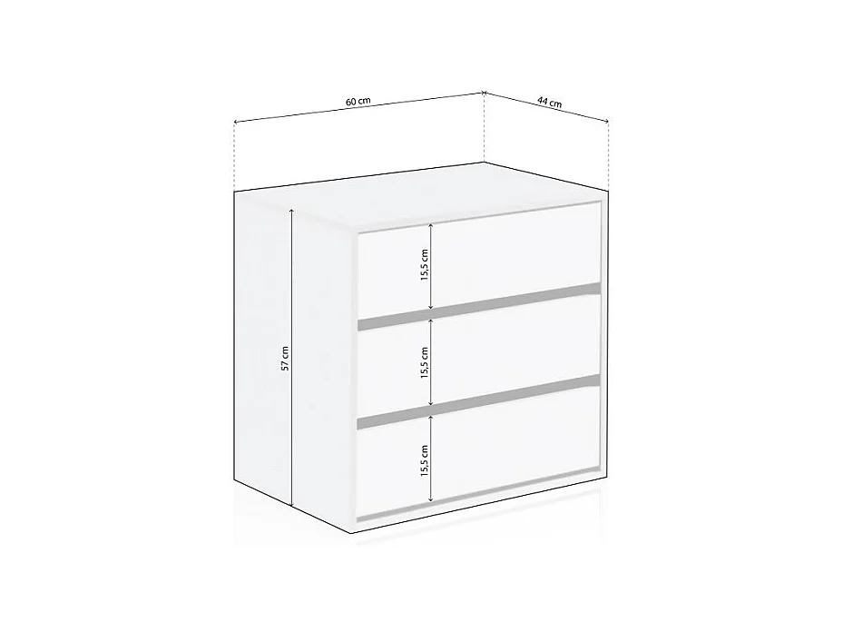 Cajonera Vera Blanco Artik (Blanco Mate)