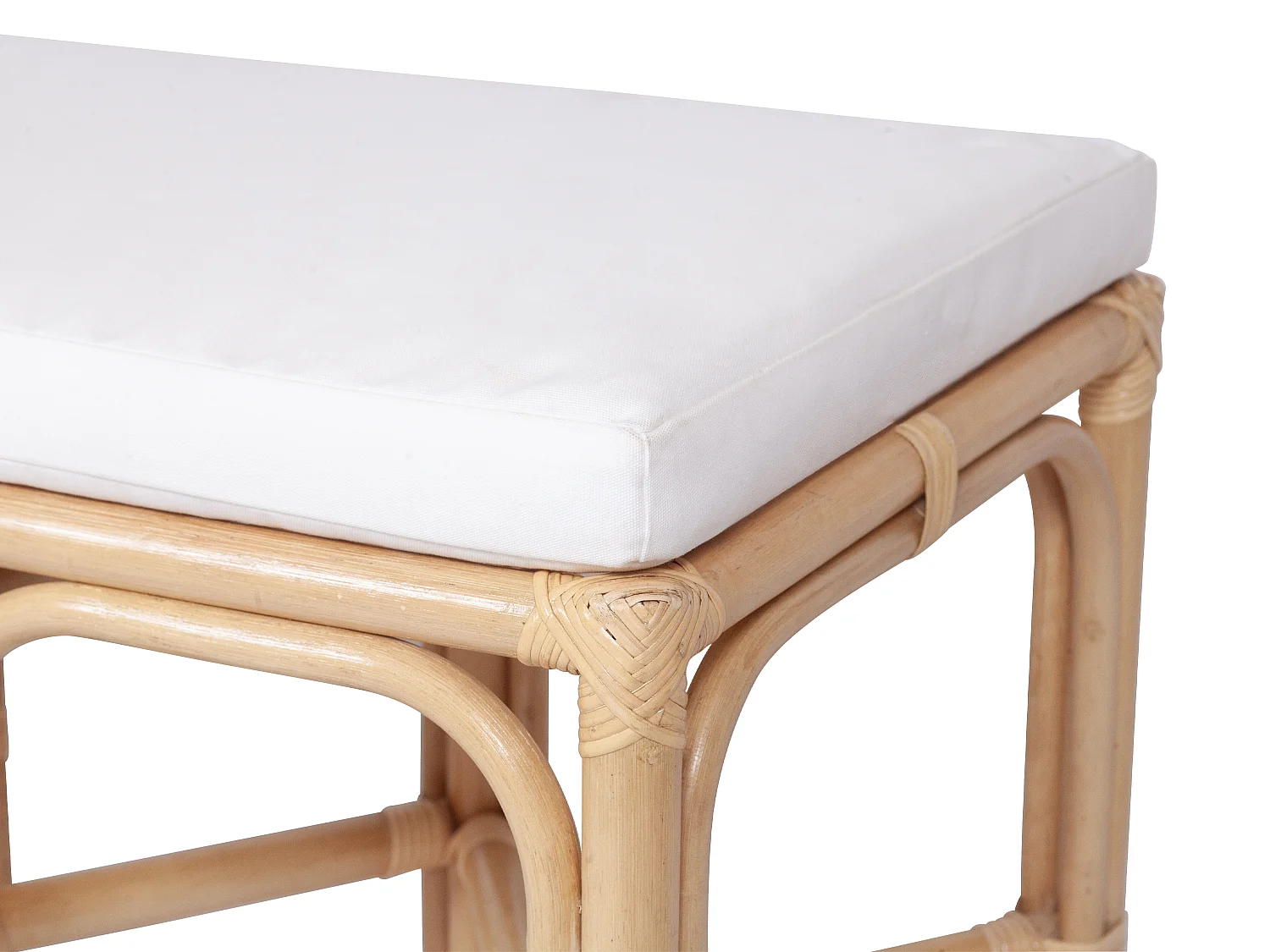 Banc en rotin - Coloris : Naturel - LUMANIO