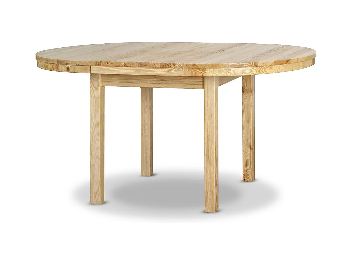 Runder Tisch 100 - 150 cm ausziehbarer Holztisch, Kiefer