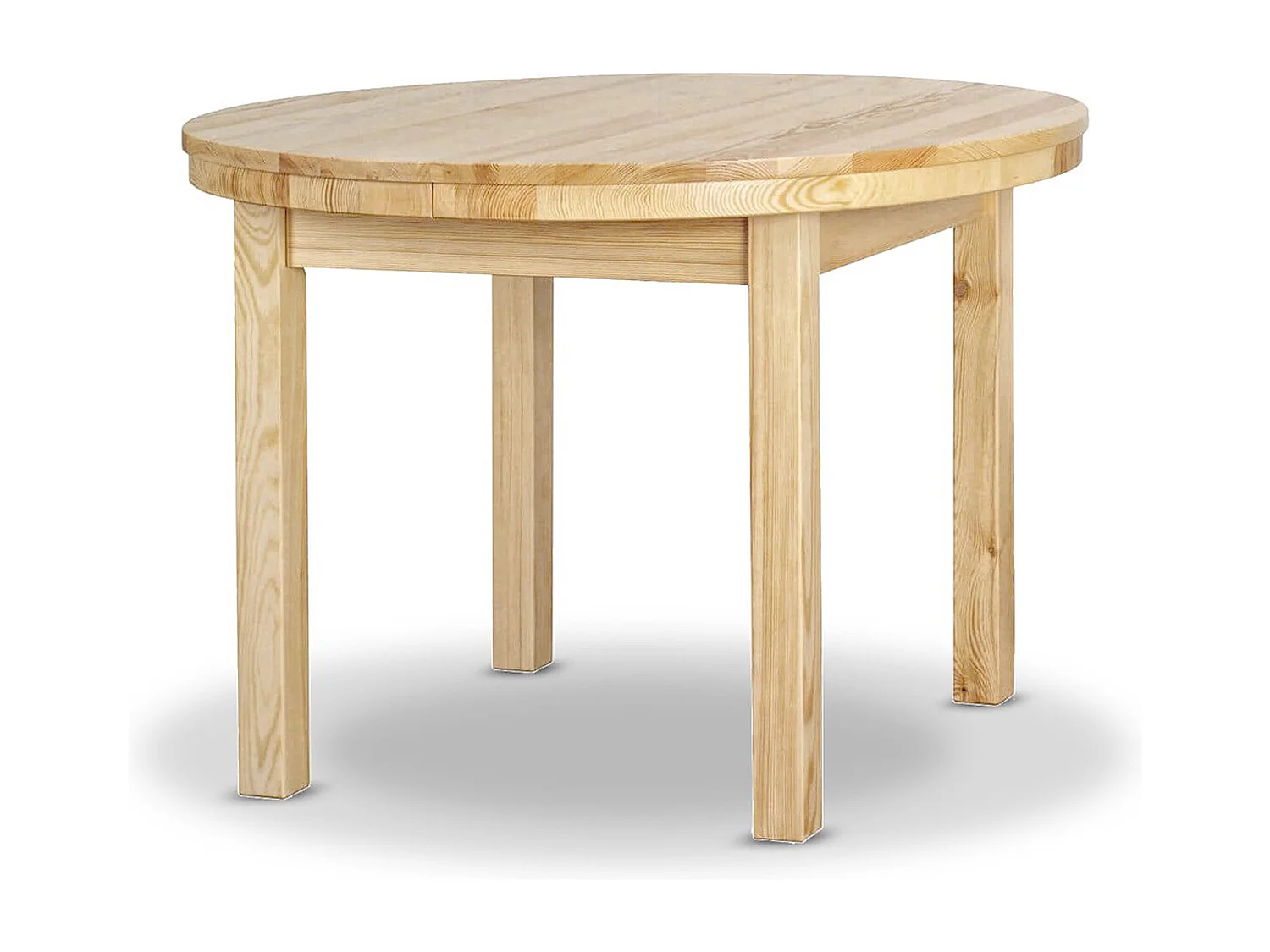 Ronde tafel 100 - 150 cm uitschuifbare houten tafel, grenen