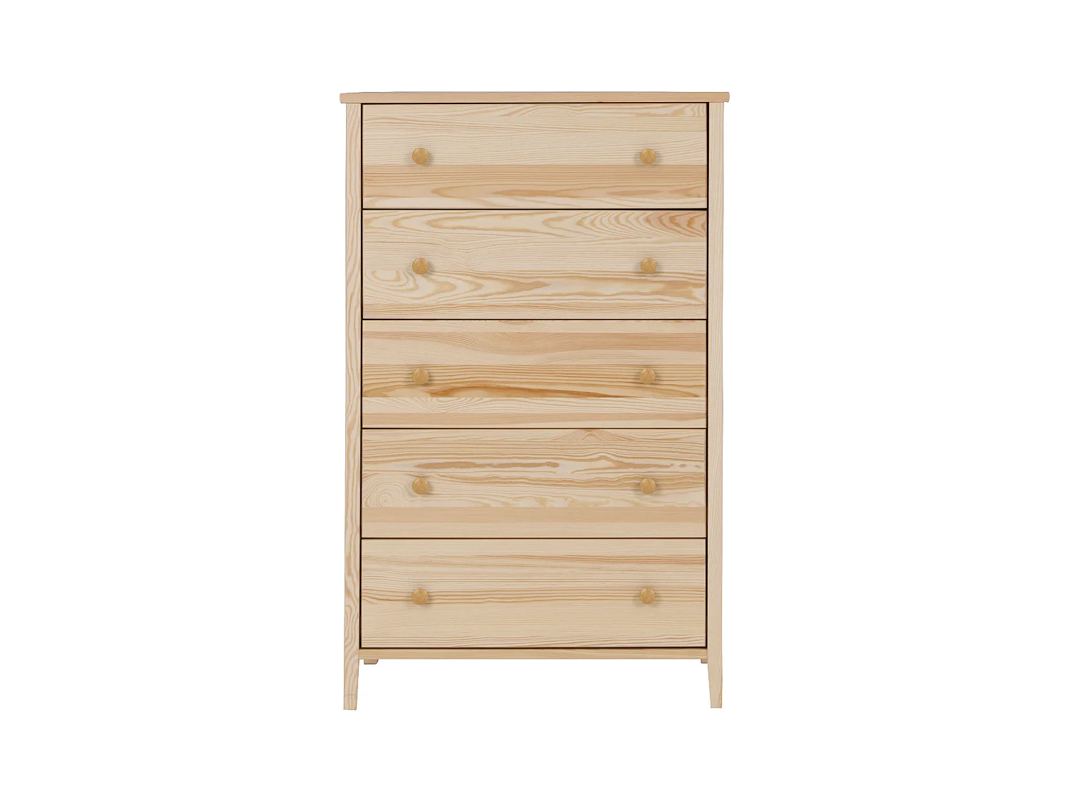 Houten ladekast 124 x 78 cm Colorado III, 5 laden, grenen