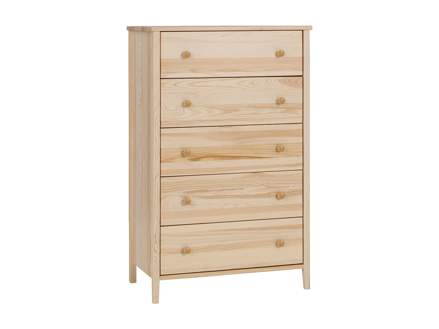 Commode en bois 124 x 78 cm Colorado III, 5 tiroirs, pin