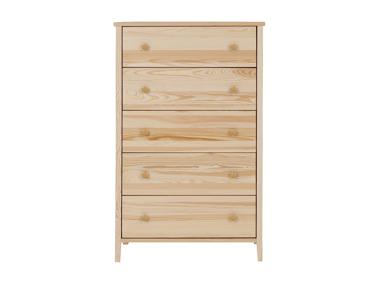 Commode en bois 124 x 78 cm Colorado III, 5 tiroirs, pin