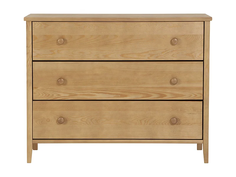 Commode en bois 74 x 98 cm Colorado I, 3 tiroirs, couleur chêne