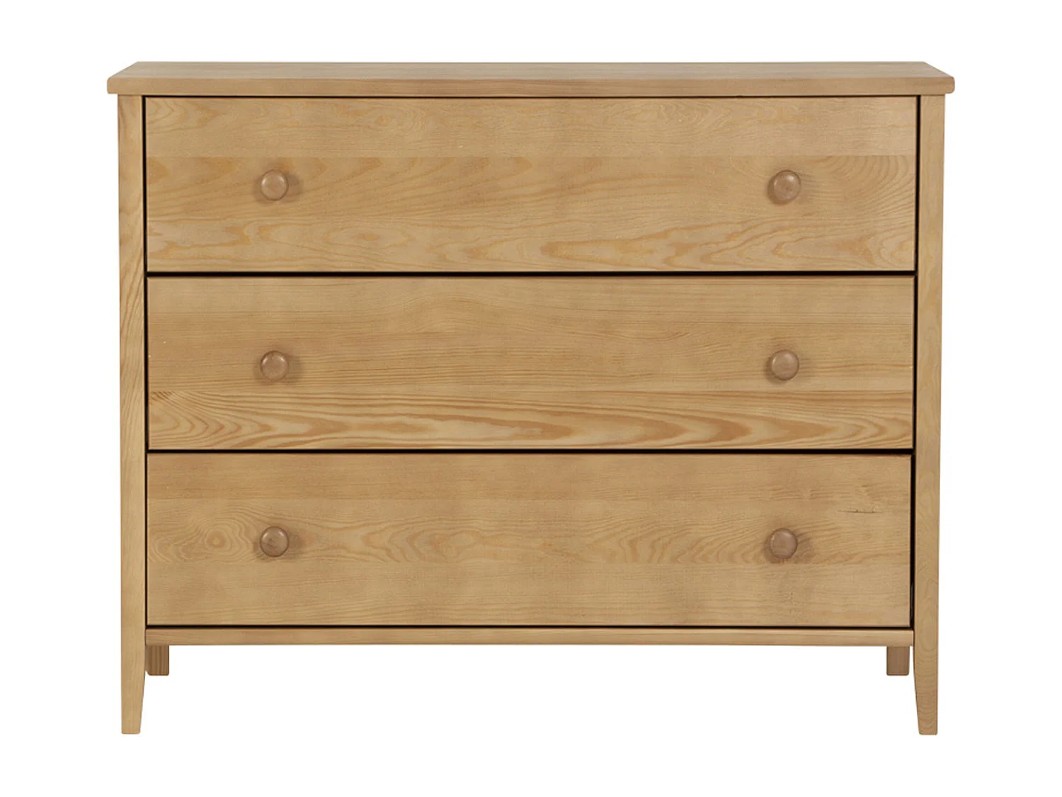 Commode en bois 74 x 98 cm Colorado I, 3 tiroirs, couleur chêne
