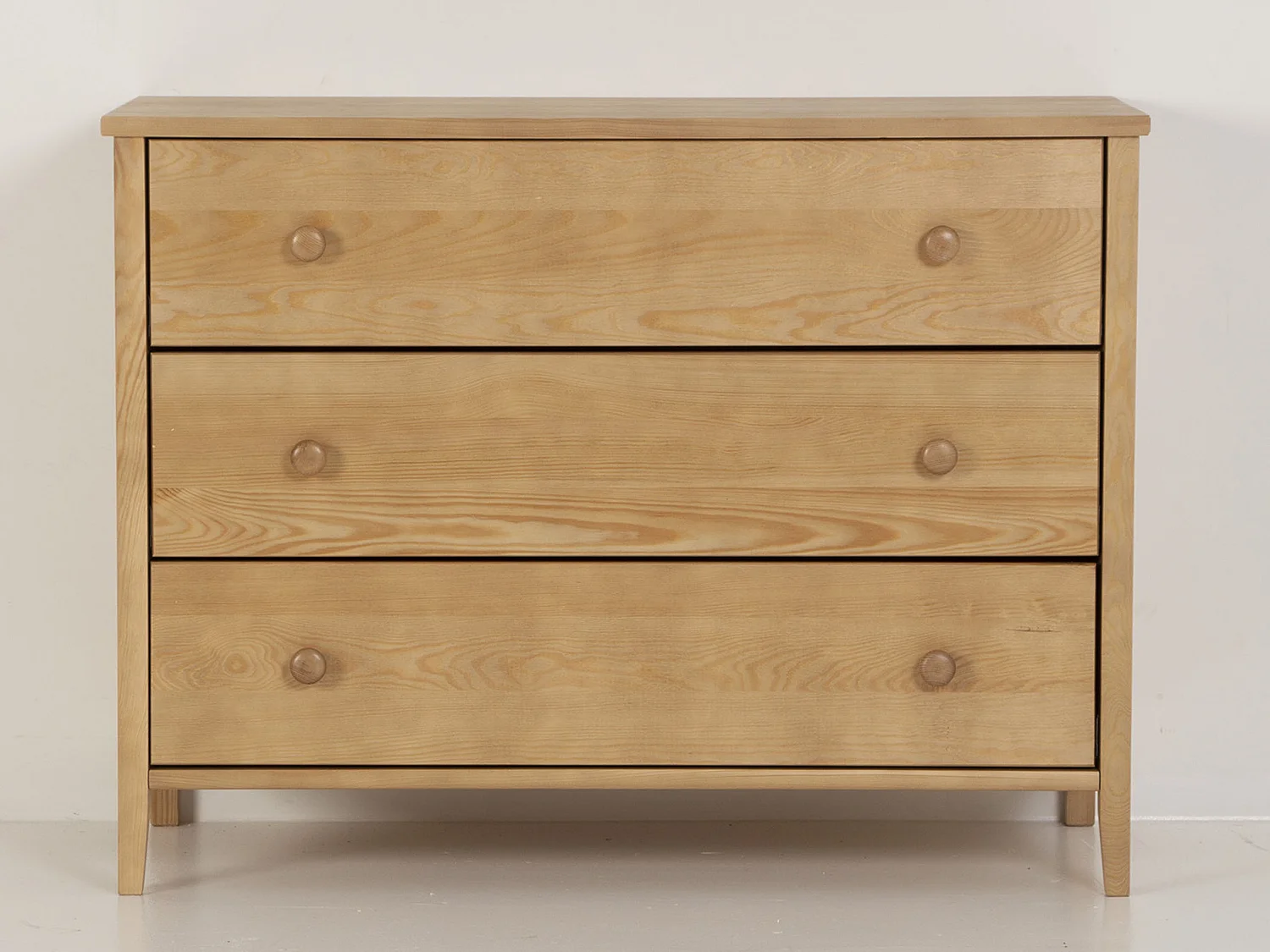 Commode en bois 74 x 98 cm Colorado I, 3 tiroirs, couleur chêne