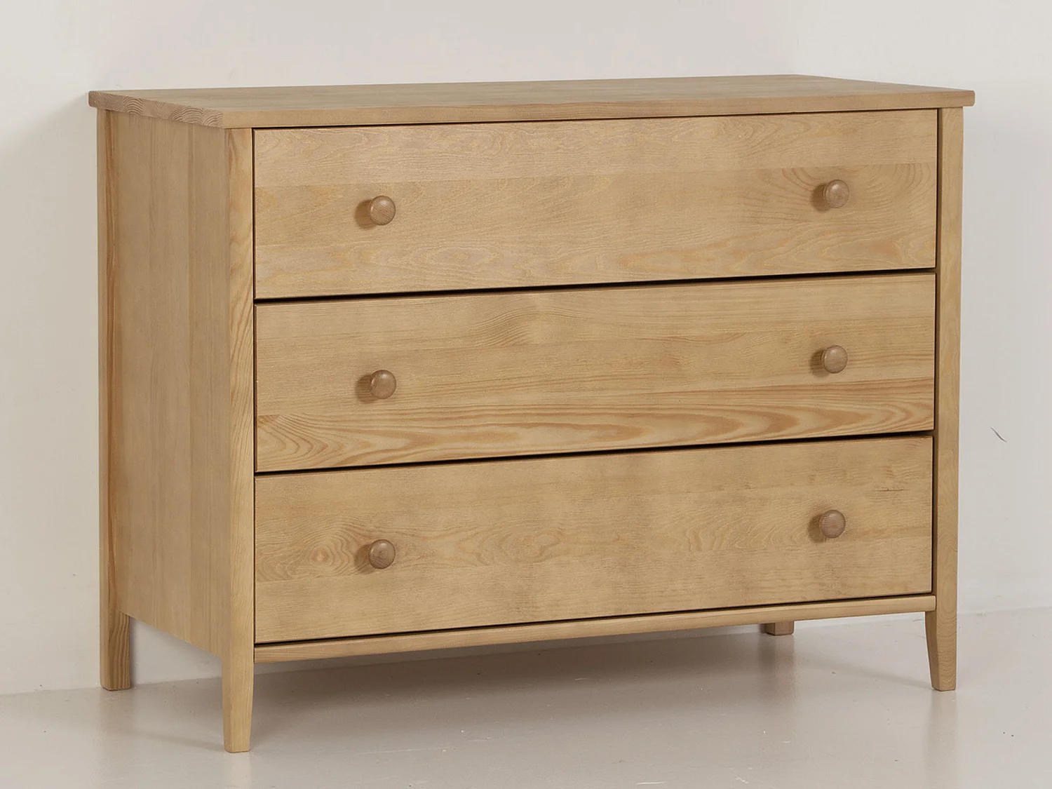 Commode en bois 74 x 98 cm Colorado I, 3 tiroirs, couleur chêne